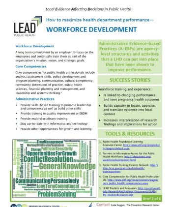 Workforce Development (pdf)